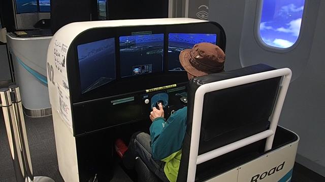 Flight simulators at Haneda Tokyo airport