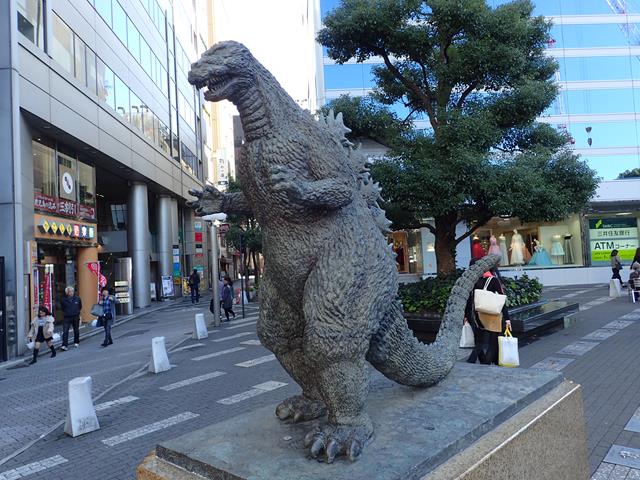 Godzilla Statue in Tokyo