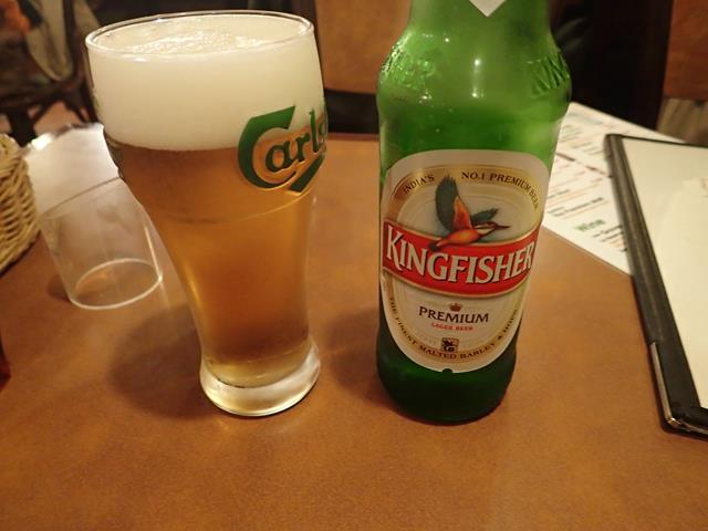 Kingfisher Beer at Shinjuku Bombay restaurant
