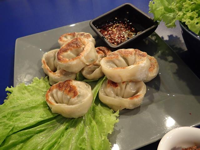 Gun Mandu fried dumplings at Bibimbap Korean Restaurant