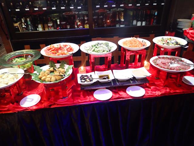 Salad buffet at Pica Tapas Restaurant