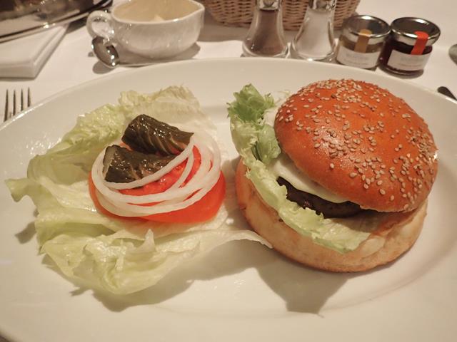 Burger at Caffe Restaurant Shinjuku