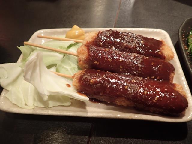 Kushikatsu at Yabuya Yakiniku Restaurant Roppongi