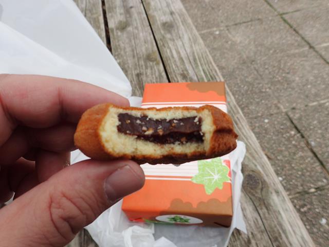 Chocolate filled Momiji Manju in Hiroshima