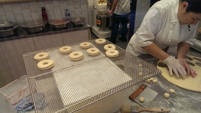 Fresh made donuts at Short Stop Barangaroo