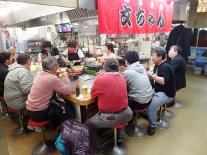 Inside Okonomi-mura Hiroshima