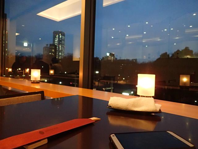 View outside from Omborato Japanese Restaurant Shinjuku Tokyo