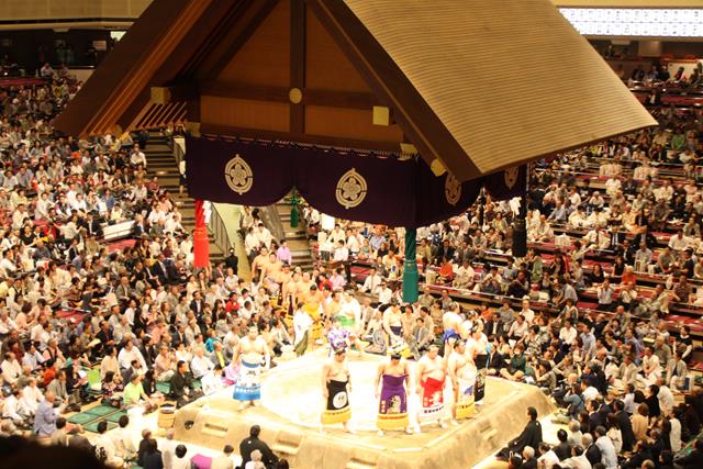 Canopy above the Sumo ring