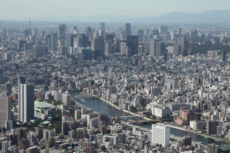 View over Tokyo from Skytree tower