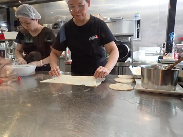 Inside the kitchen at Chefs Gallery Sydney CBD