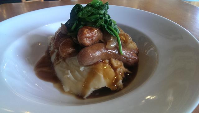 Bangers and Mash at the Lord Nelson