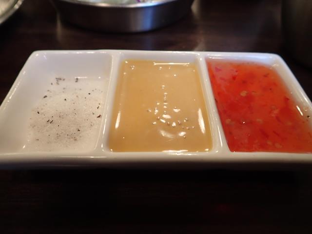 Dipping sauces for the chicken