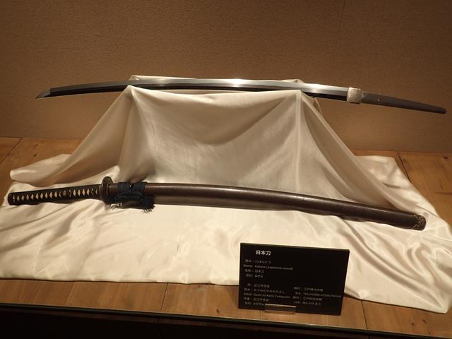 Samurai swords at Samurai Museum