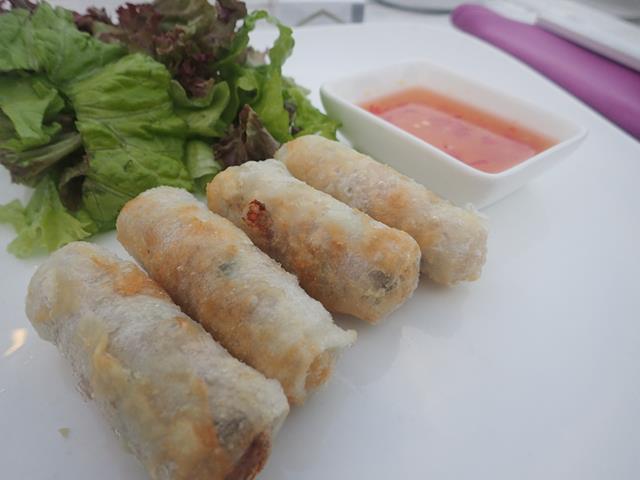 Hue Style Spring rolls at the Holiday Beach Club