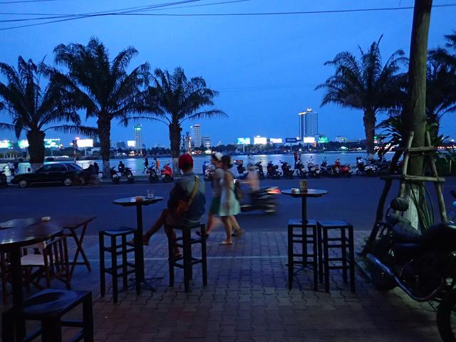 View from Waterfront Restaurant Bar Danang ground level