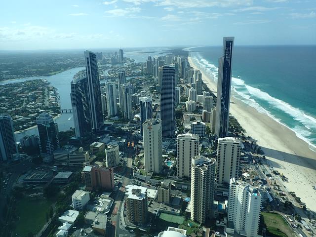 View north from SkyPoint Oberservation Deck
