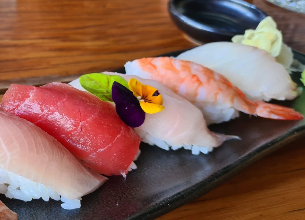 Fresh sushi at Zushi Japanese Restaurant Barangaroo