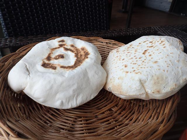 Lebanese bread at Palace Restaurant