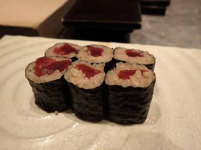 Sushi rolls at Junisoh Sushi Bar Tokyo