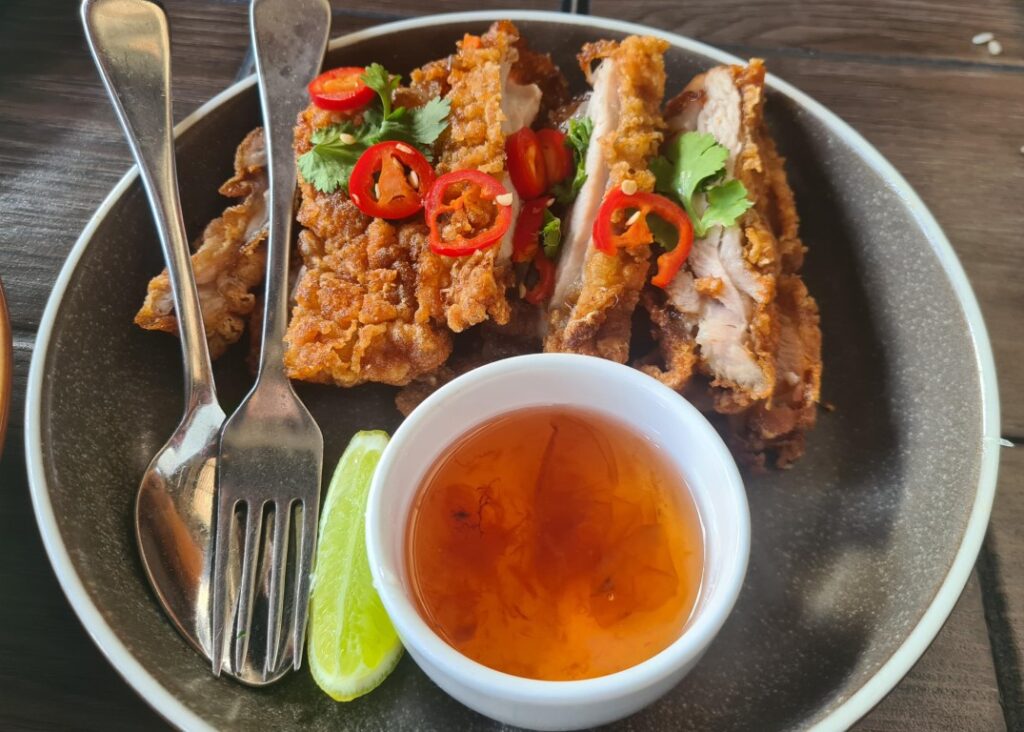 Crispy Skin Chicken at Muum Maam Thai Restaurant Barangaroo