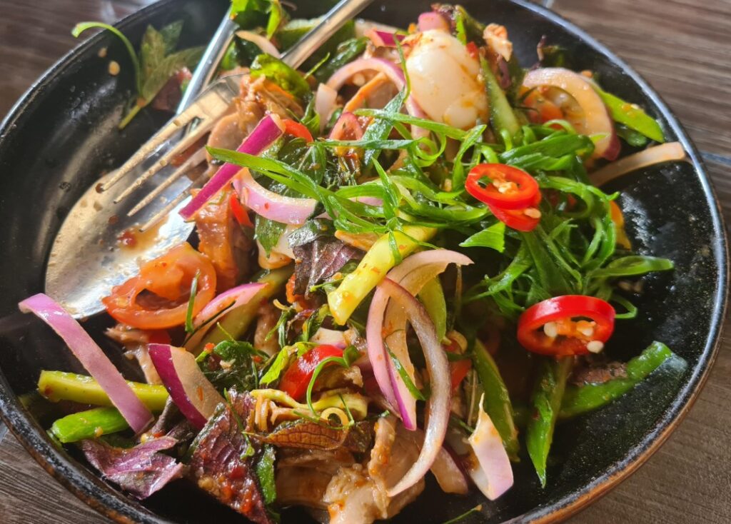 Duck Salad at Muum Maam Thai Restaurant Barangaroo