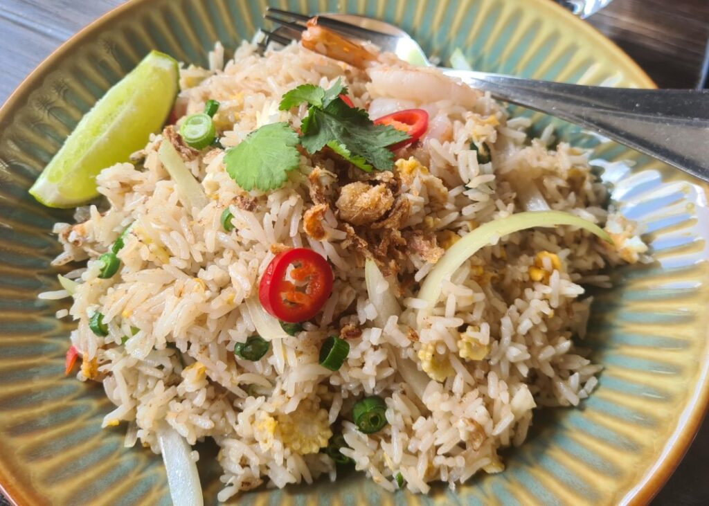 Prawn Fried Rice at Muum Maam Thai Restaurant Barangaroo