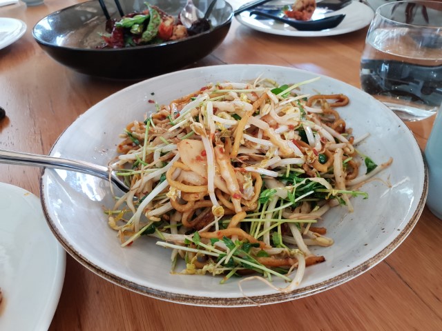 Stir fried noodles at Lotus Restaurant Barangaroo