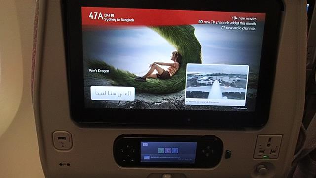 ICE Entertainment on Emirates Economy A380