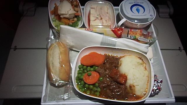 Meal on Emirates Economy class