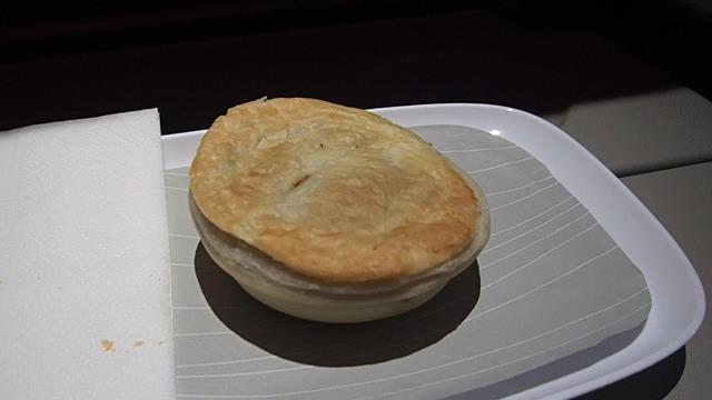 Meat Pie Snack on Emirates Economy