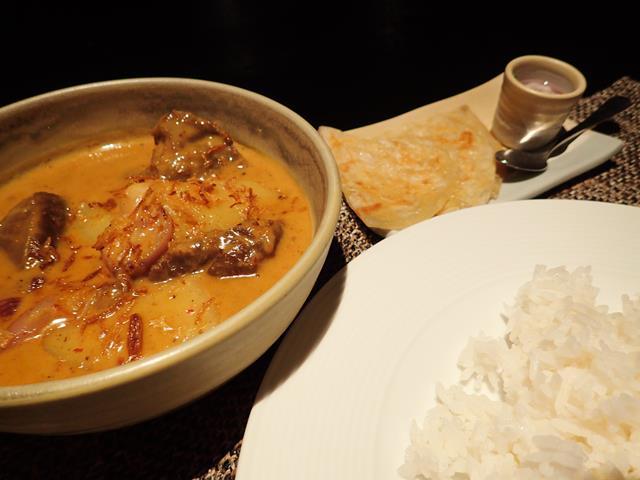 Lamb Masaman Curry at Flare Restaurant