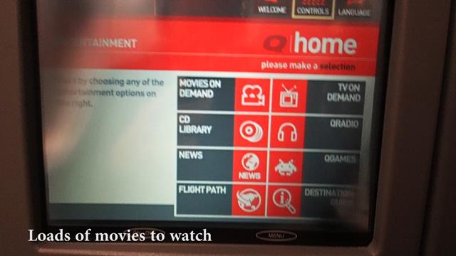 Qantas Entertainment Screens