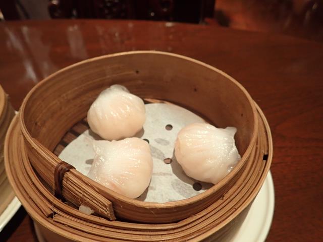 Steamed prawn dumplings at Liu Chinese Restaurant