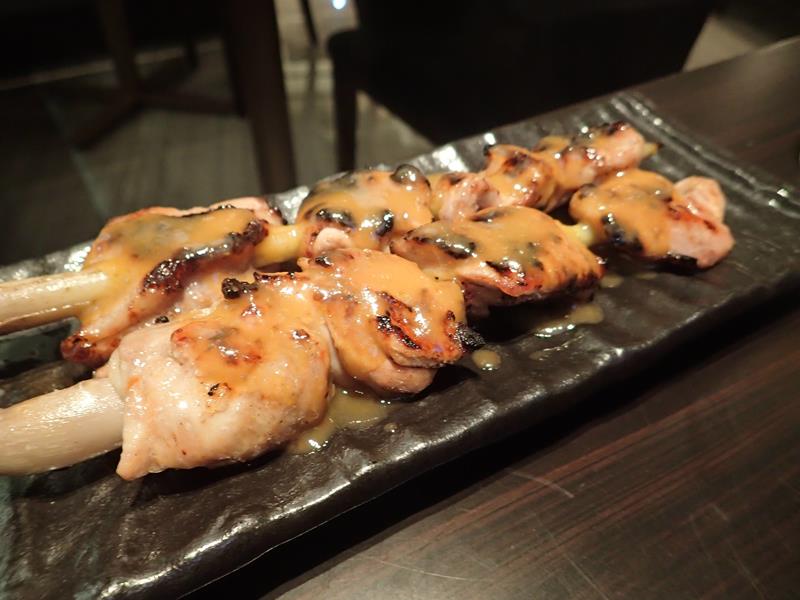 Chicken Skewers at Hide Yamamoto Restaurant
