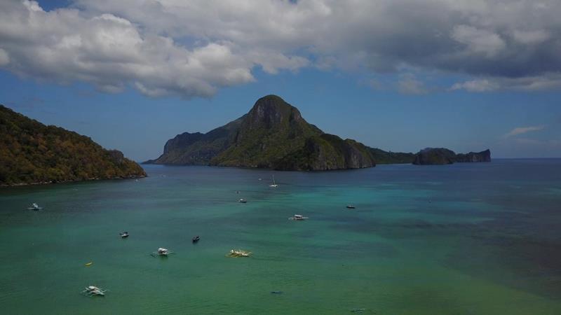 El Nido Palawan Island Philippines From The Air