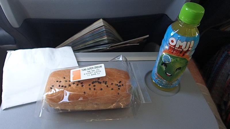 Food on Cebu Pacific domestic flight