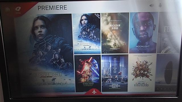 Inflight Entertainment Qantas business class