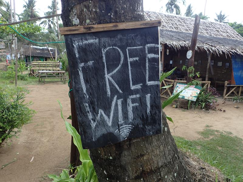 WiFi internet access in Sabang Beach Palawan Island