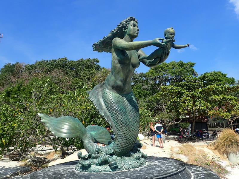 Mermaid Statue on Koh Samet Island