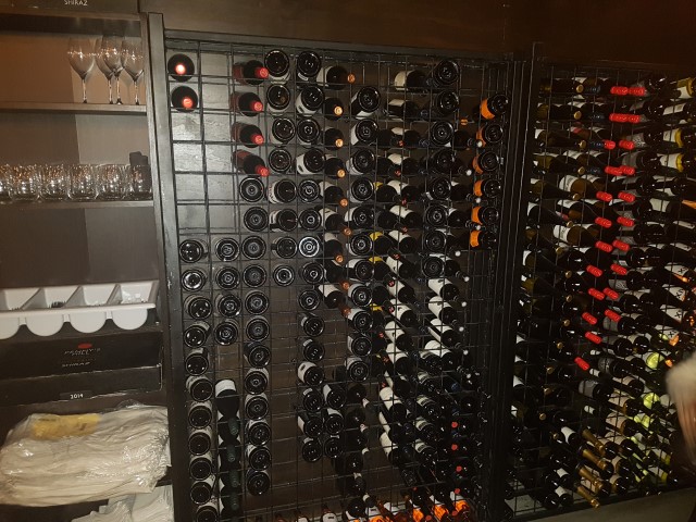 Wine rack at Glenelg Public House