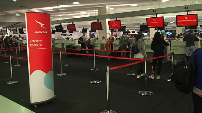 Qantas Check-in counters