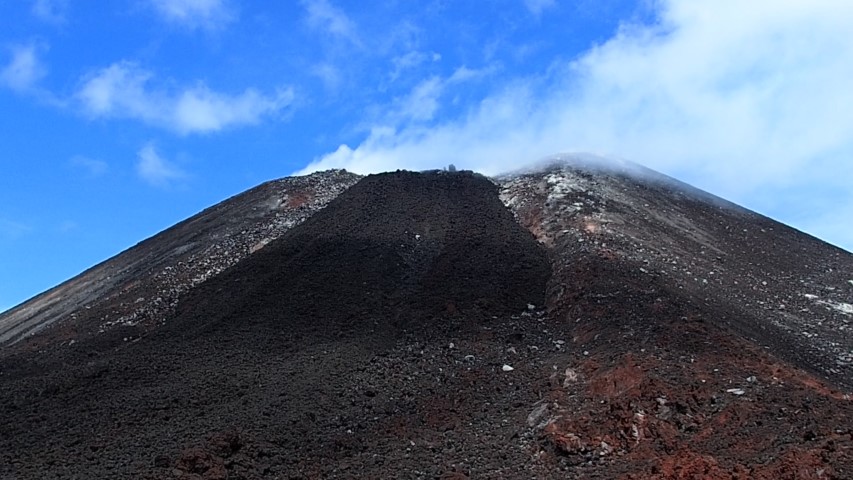 Lava flow at Anak Krakatau volcano