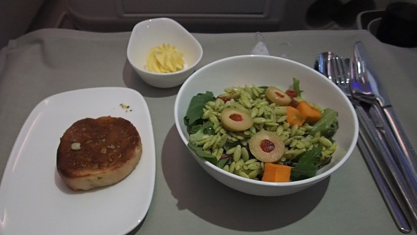Fiji Airways Business Class starter meal