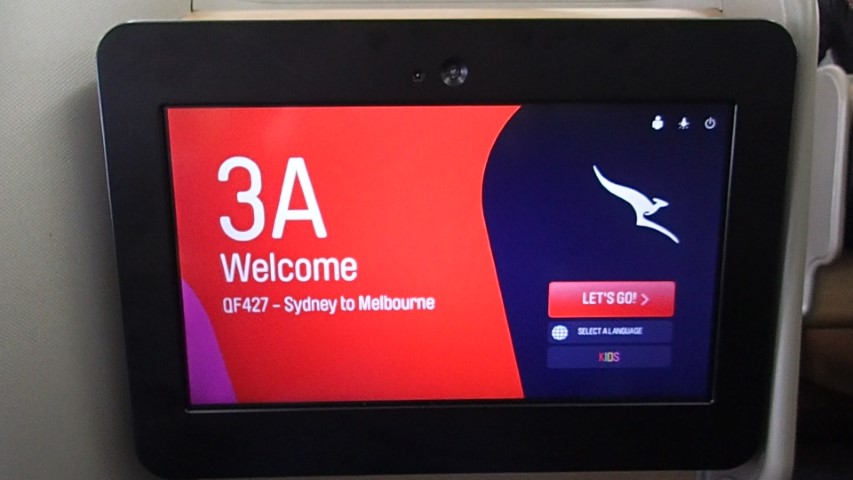 Entertainment Screen Qantas A330-200