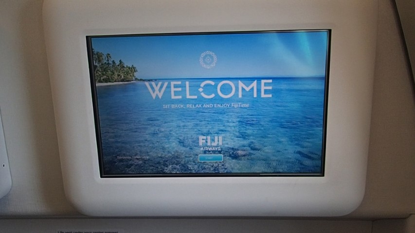Entertainment Screen on Fiji Airways A330-200