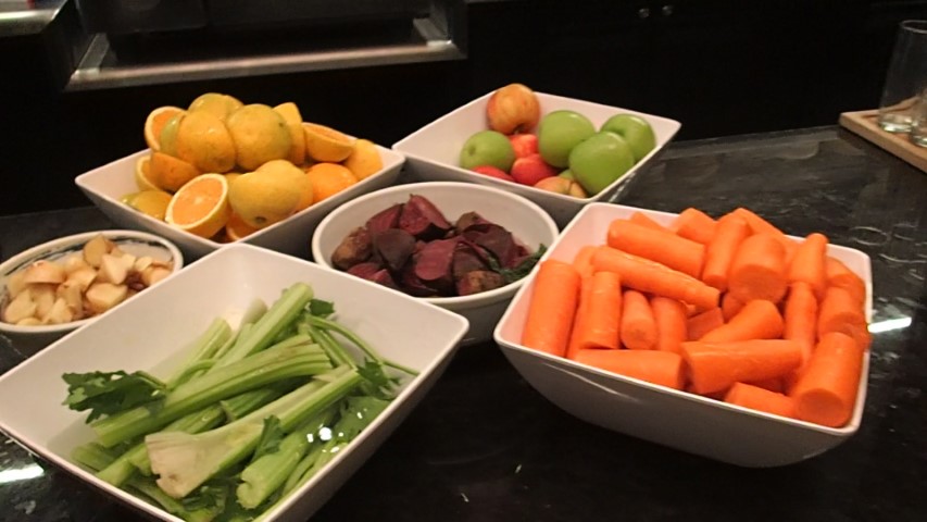 Fruit and Veg for juicing at Hilton Adelaide Hotel