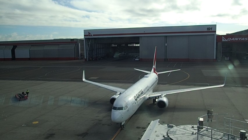 View from Qantas Business Lounge Sydney Airport
