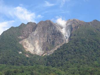 Sibayak Volcano at Berastagi