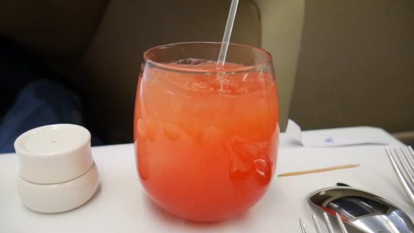 Singapore Sling Cocktail onboard Singapore Airlines