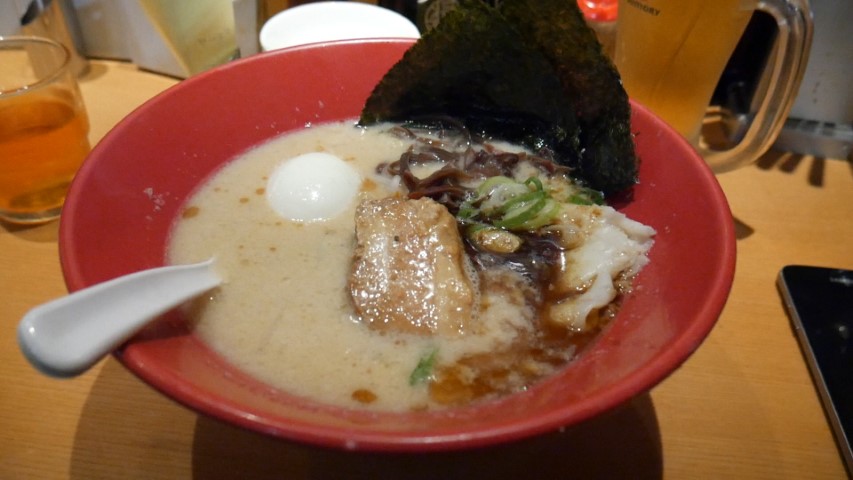 Tonkotsu Ramen at Ippudo Ramen Restaurant Tokyo